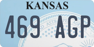 KS license plate 469AGP