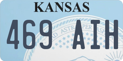 KS license plate 469AIH