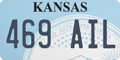 KS license plate 469AIL