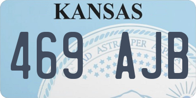 KS license plate 469AJB