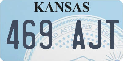 KS license plate 469AJT