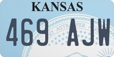KS license plate 469AJW