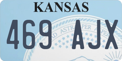 KS license plate 469AJX