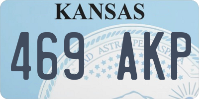 KS license plate 469AKP