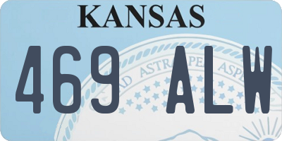 KS license plate 469ALW