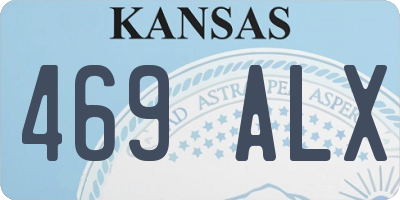 KS license plate 469ALX