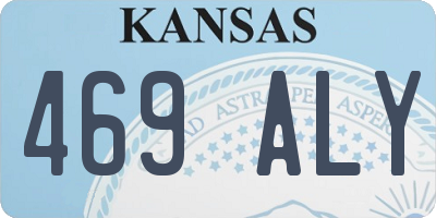 KS license plate 469ALY