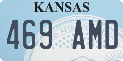 KS license plate 469AMD