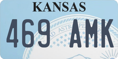KS license plate 469AMK
