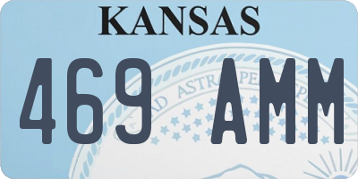 KS license plate 469AMM
