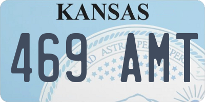 KS license plate 469AMT