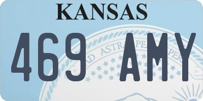 KS license plate 469AMY