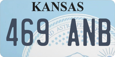 KS license plate 469ANB