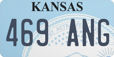 KS license plate 469ANG