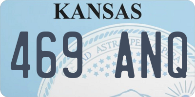 KS license plate 469ANQ