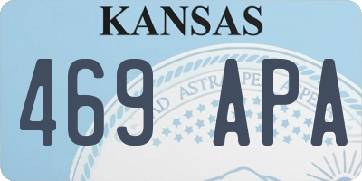 KS license plate 469APA
