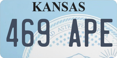 KS license plate 469APE