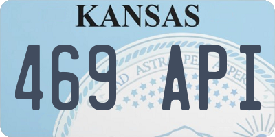 KS license plate 469API