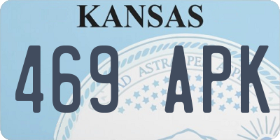 KS license plate 469APK
