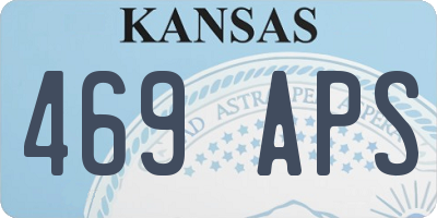 KS license plate 469APS
