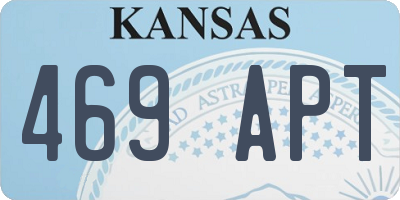 KS license plate 469APT