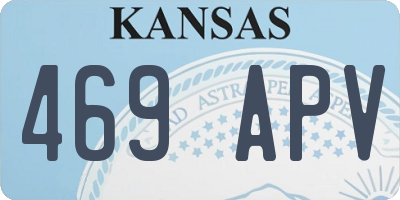 KS license plate 469APV