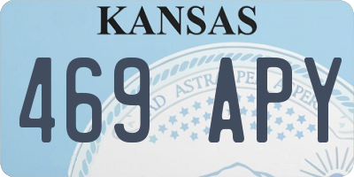 KS license plate 469APY
