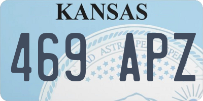 KS license plate 469APZ