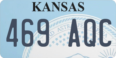 KS license plate 469AQC