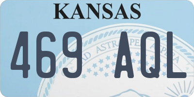 KS license plate 469AQL