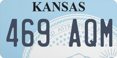 KS license plate 469AQM