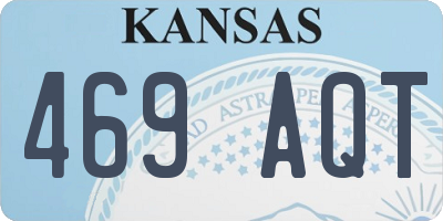 KS license plate 469AQT