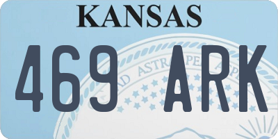 KS license plate 469ARK