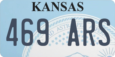 KS license plate 469ARS