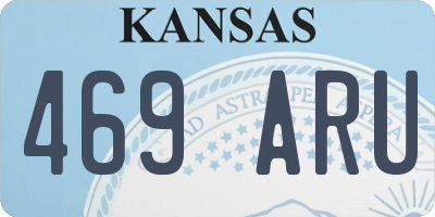 KS license plate 469ARU
