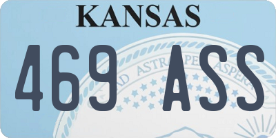 KS license plate 469ASS