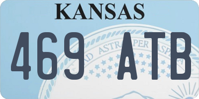 KS license plate 469ATB