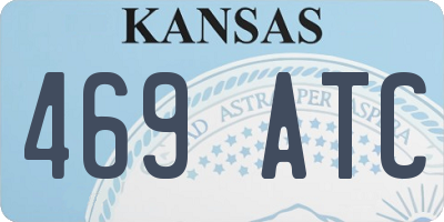 KS license plate 469ATC