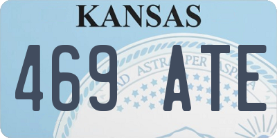 KS license plate 469ATE