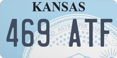 KS license plate 469ATF