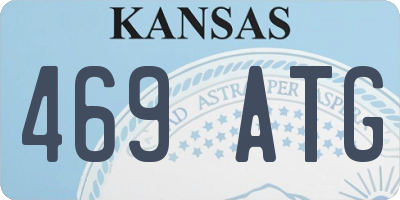 KS license plate 469ATG