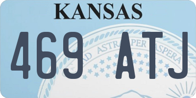 KS license plate 469ATJ