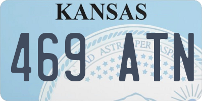 KS license plate 469ATN