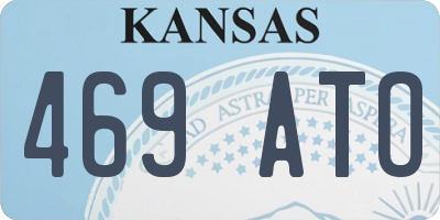 KS license plate 469ATO