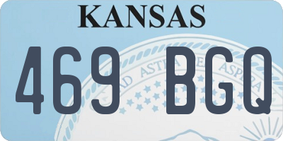 KS license plate 469BGQ