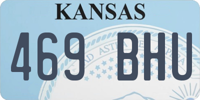 KS license plate 469BHU