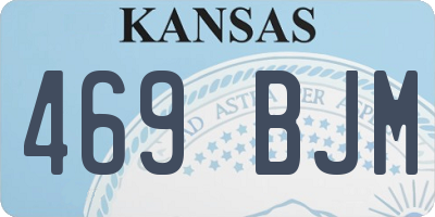 KS license plate 469BJM
