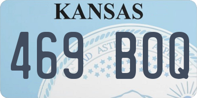 KS license plate 469BOQ