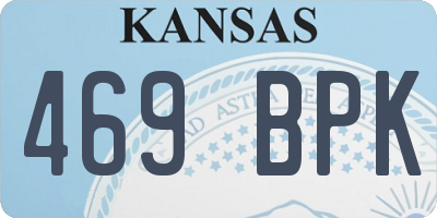 KS license plate 469BPK