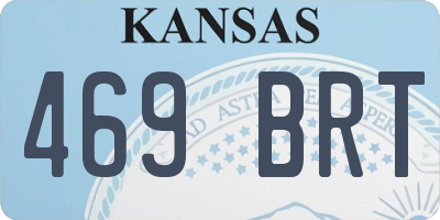 KS license plate 469BRT